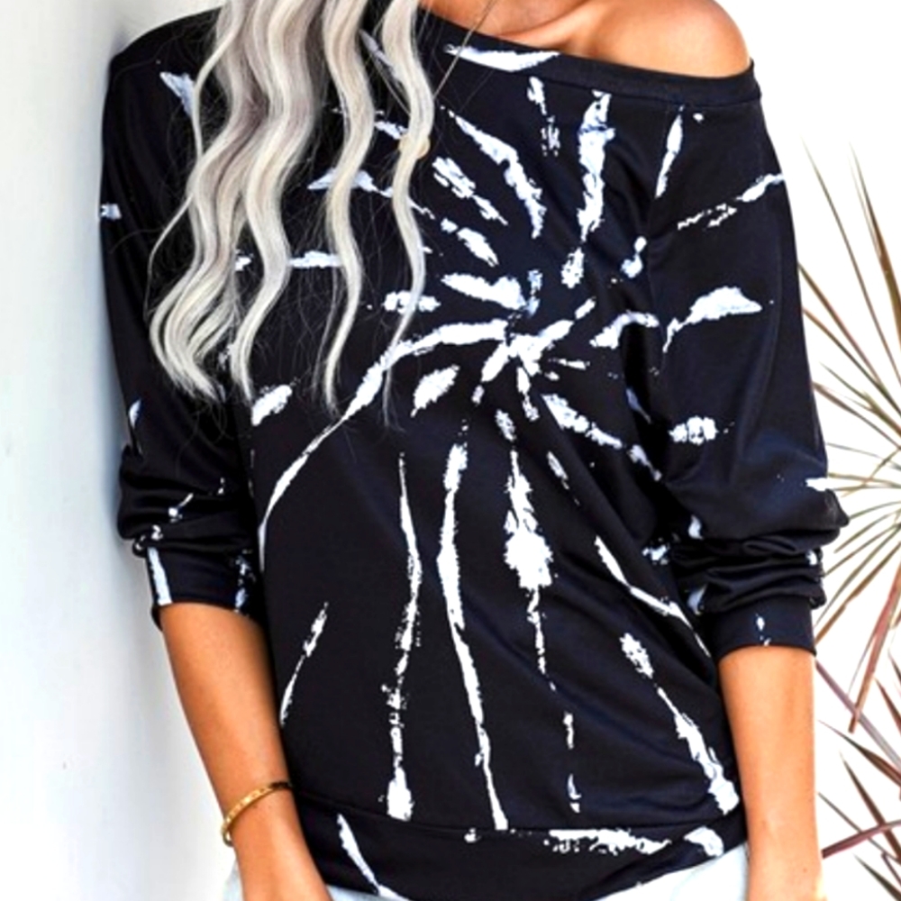 Off the shoulder Tie dye top